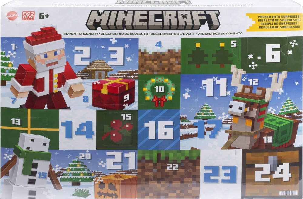 Minecraft mini figures advent calendar sale