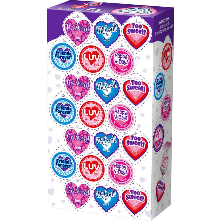 32 Jurassic World Valentine Cards with Charms Mini Lollipops and