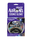 Crazy Aarons Cosmic Glows Puttty : 4" Star Dust With Glow Charger