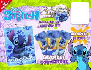 (Pre-Order) Disney's Lilo & Stitch 45" X 60" Stitch Experiment 626 Blanket [ALL PRE-ORDERS ARE FINAL]