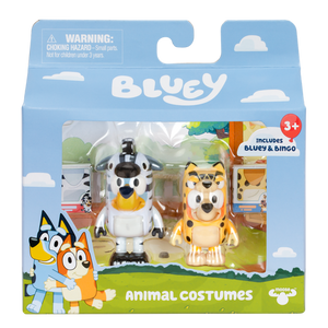 Bluey Figure 2 Pack - Animal Costumes