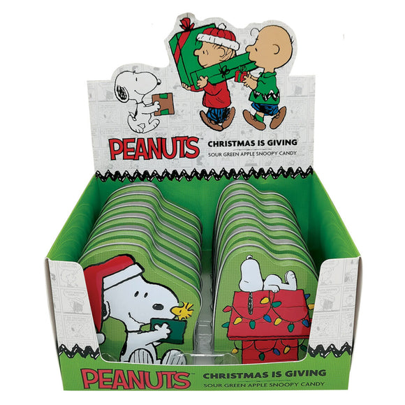 Peanuts Christmas is giving tin