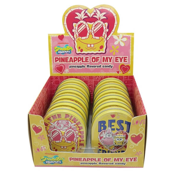 Boston America : SpongeBob Pineapple Of My Eye - Pineapple Candy With Tin - 1.1oz