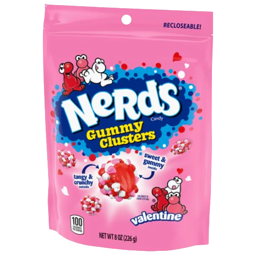 Nerds Valentine Gummy Clusters Special Edition - 8 OZ [BB-09/25]