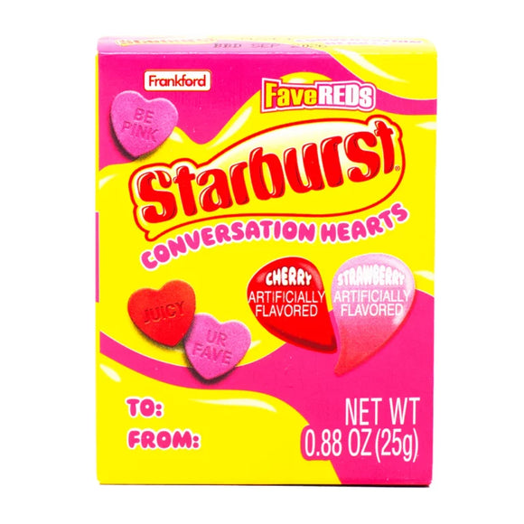 Starburst Valentine's FaveReds Conversation Hearts 0.88 oz [BB-08/27]