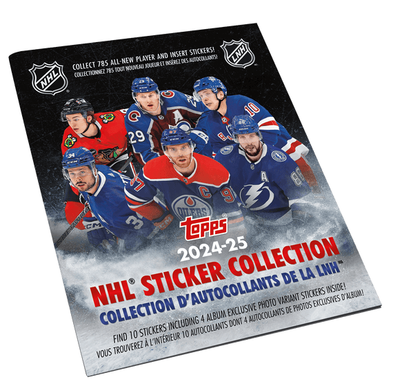 2024-25 Topps NHL Sticker Collection - Sticker Album with 10 FREE Stickers