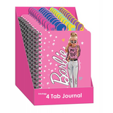 BARBIE - Barbie 4-Tab Spiral Notebook Journal | 9 x 6 Inches