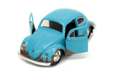 Jada 1/32 Volkswagen Beetle (Weathered) & Disney's Stitch Figure