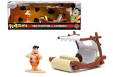 Jada 1/32 Flintmobile w/ Fred Flintstone Figurine - The Flintstones