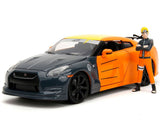 Jada 1/24 Naruto - 2009 Nissan Skyline GT-R R35 with Naruto Figure - Orange / Grey