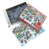 Cobble Hill 1000 Piece Puzzle, DoodleTown: Hockey Town