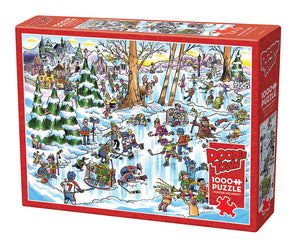 Cobble Hill 1000 Piece Puzzle, DoodleTown: Hockey Town