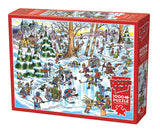 Cobble Hill 1000 Piece Puzzle, DoodleTown: Hockey Town