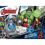 MARVEL AVENGERS : GIANT ECO COLORING PAD 20"x15" - 18 pgs (Bonus 100 Stickers)