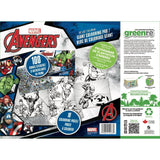 MARVEL AVENGERS : GIANT ECO COLORING PAD 20"x15" - 18 pgs (Bonus 100 Stickers)