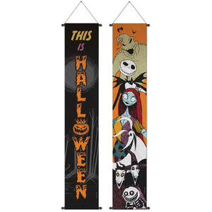 Nightmare Before Christmas Hanging Flags - Over 6 Feet Long (2 Pack)