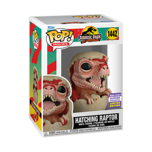 Funko Pop! JURASSIC PARK 30TH ANNIVERSARY HATCHING RAPTOR ( EXCLUSIVE SDCC 2023 EDITION)