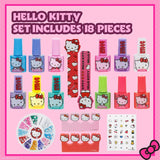 Townley Girl : Hello Kitty Non-Toxic, Water-Based, Peel-Off Nail Polish Set