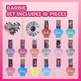 Townley Girl : Barbie - Non-Toxic, Water-Based, Peel-Off Nail Polish Set