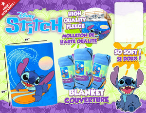 (Pre-Order) Disney's Lilo & Stitch 45" X 60" Surfin Stitch Blanket [ALL PRE-ORDERS ARE FINAL]