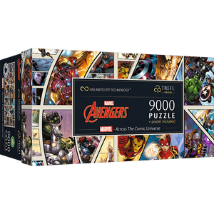 Trefl : Prime 9000 Piece Puzzle - Marvel - Across the Comic Universe