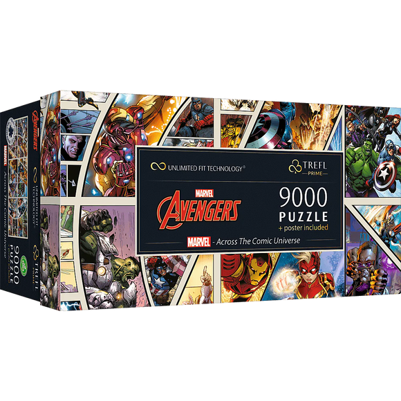 (PRE-ORDER) Trefl : Prime 9000 Piece Puzzle - Marvel - Across the Comic Universe [ALL PRE-ORDERS ARE FINAL]