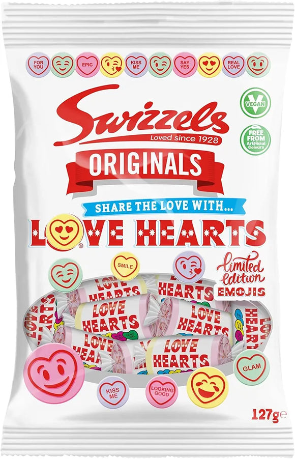 Swizzels Original Love Hearts -  (UNITED KINGDOM) 127g [BB - 11/30/2025]