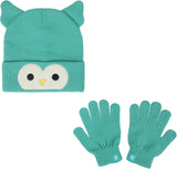 SQUISHMALLOWS WINSTON THE OWL - YOUTH BEANIE & GLOVE SET