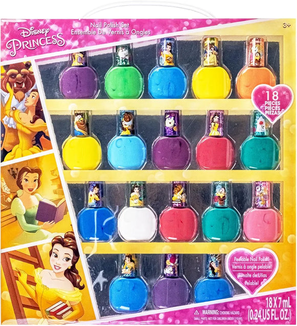 Townley Girl : Disney Princess Non-Toxic, Water-Based, Peel-Off Nail Polish Set