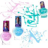 Townley Girl : Barbie - Non-Toxic, Water-Based, Peel-Off Nail Polish Set