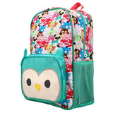 Squishmallows Winston the Owl - Character Collage Kids 16" Backpack with 3-D Ears and Padded Front Pouch