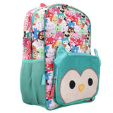 Squishmallows Winston the Owl - Character Collage Kids 16" Backpack with 3-D Ears and Padded Front Pouch