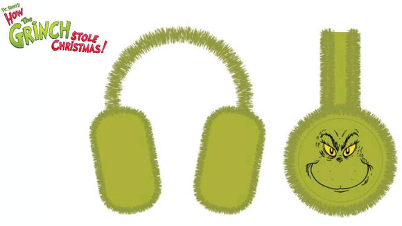 (Pre-Order) Licensed The Grinch  – Fuzzy Ear Muffs