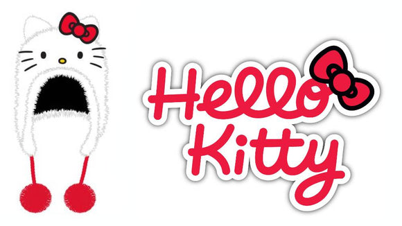 (Pre-order) Hello Kitty -  Big Face Fuzzy Beanie With 3D Ears