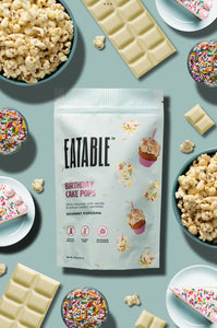 Eatable : Birthday Cake Pops - White Chocolate Kettle Corn - 108g [BB-08/25]