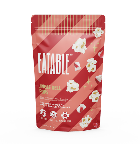 Eatable : Jingle Bell Pops White Chocolate Kettle Corn Popcorn - 125g