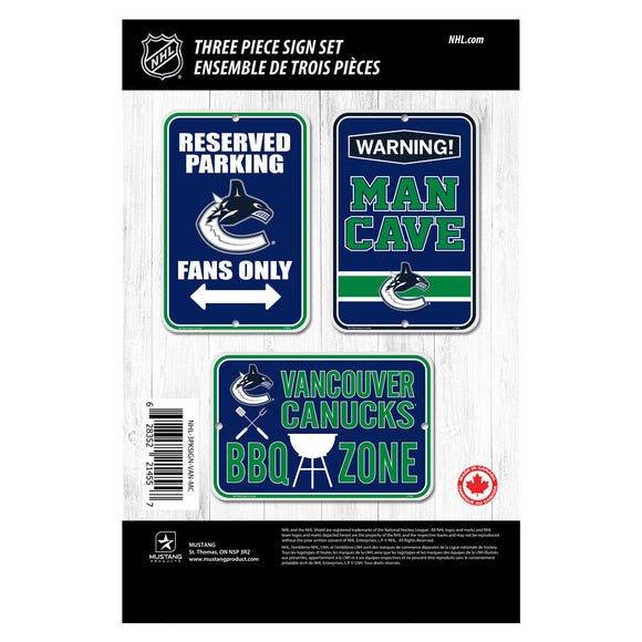 (PRE-ORDER) Vancouver Canucks NHL 3 Pack Mini Sign Set [PRE-ORDERS ARE FINAL]