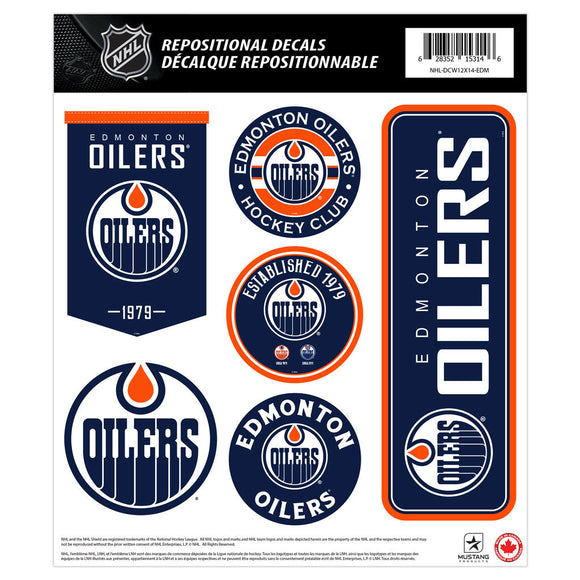 Edmonton Oilers NHL Wall Decal Set - 12