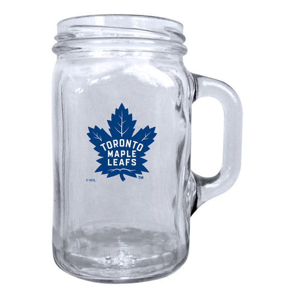 (PRE-ORDER) Toronto Maple Leafs NHL 16oz Mason Jar Mug [PRE-ORDERS ARE FINAL]