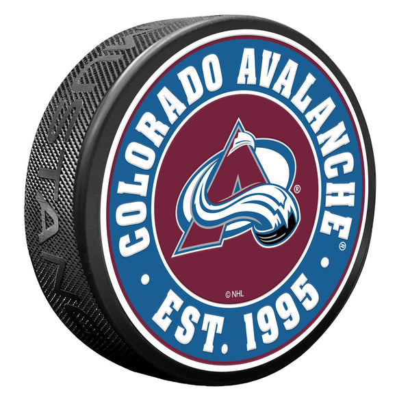 (PRE-ORDER) Colorado Avalanche NHL Established Textured Collectors Series Puck [ALL PRE-ORDERS ARE FINAL]