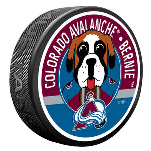 (PRE-ORDER) Colorado Avalanche Bernie Mascot Textured Collectors Series Puck [ALL PRE-ORDERS ARE FINAL]