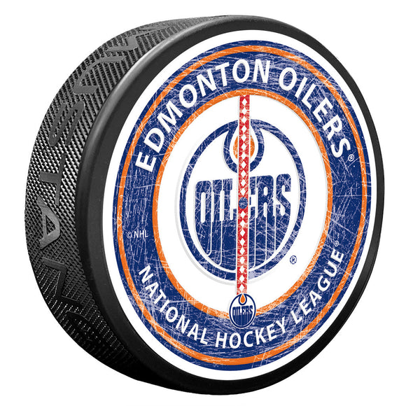 (PRE-ORDER) Edmonton Oilers Center Ice Collectors Series Puck [ALL PRE-ORDERS ARE FINAL]