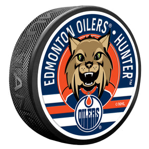 Edmonton Oilers NHL Hunter Mascot Textured Collectors Series Puck