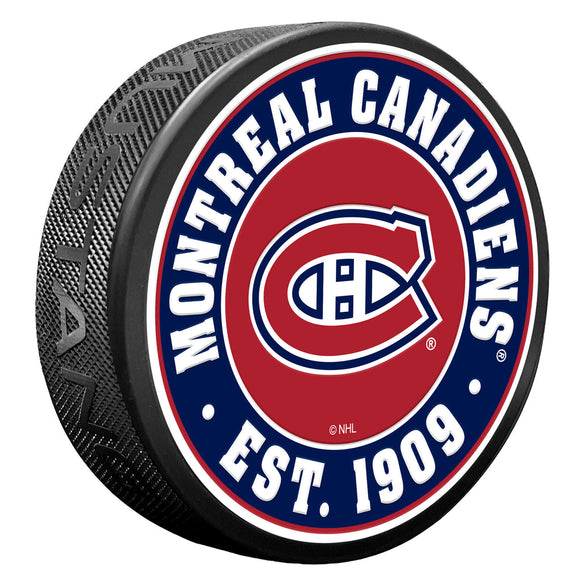 (PRE-ORDER) Montreal Canadiens NHL Established Textured Collectors Series Puck [ALL PRE-ORDERS ARE FINAL]