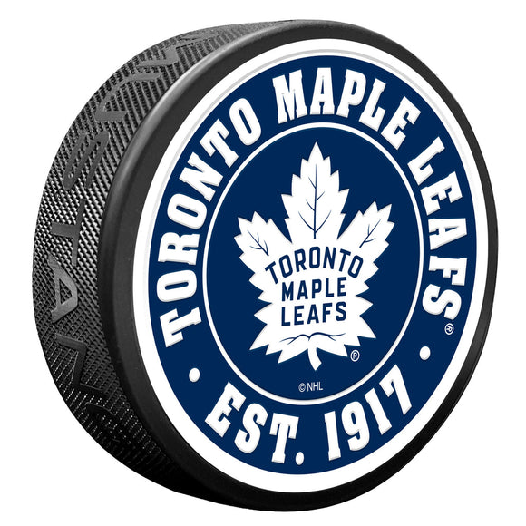 (PRE-ORDER) Toronto Maple Leafs NHL Established Textured Collectors Series Puck [ALL PRE-ORDERS ARE FINAL]