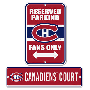 (PRE-ORDER) Montreal Canadiens NHL Signs - 2 Pack Parking & Street Set [PRE-ORDERS ARE FINAL]