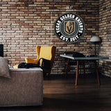 (PRE-ORDER) Vegas Golden Knights NHL Wall Sign - 22" Round Distressed [ALL PRE-ORDERS ARE FINAL]