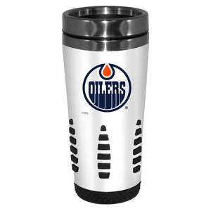 Edmonton Oilers NHL White 16 Oz. Huntsville Travel Mug