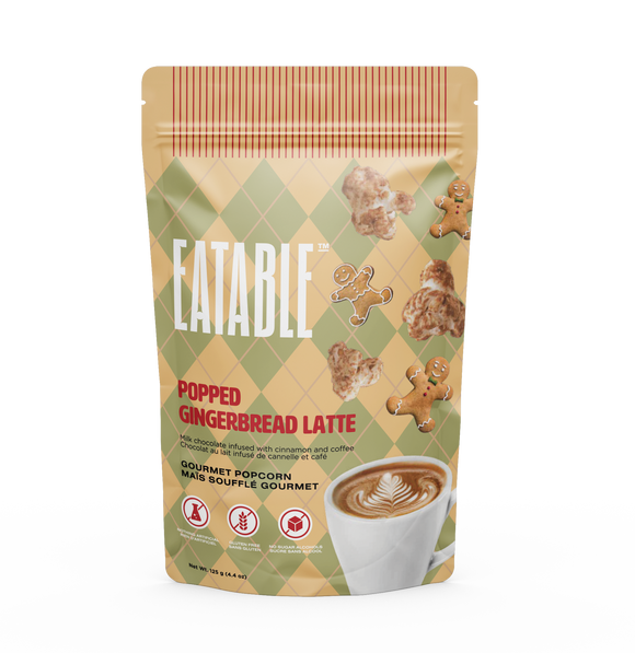 Eatable : Popped Gingerbread Latte Popcorn - 108g