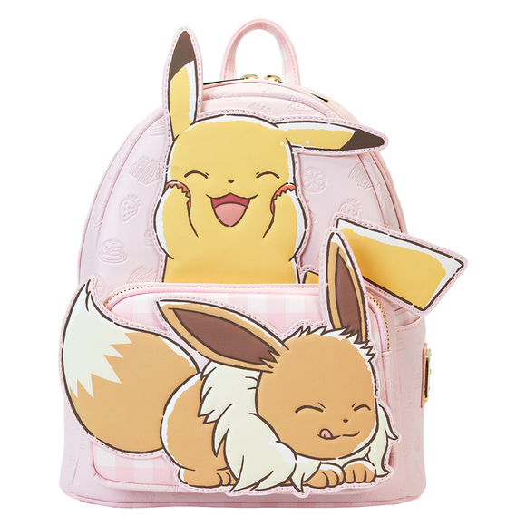 (PRE-ORDER) Loungefly :
Pokémon Café Pikachu & Eevee Mini Backpack [ALL PRE-ORDERS ARE FINAL]